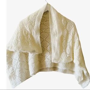 H&M Divided Ivory Knitted Oversized Womens Infinity Scarf